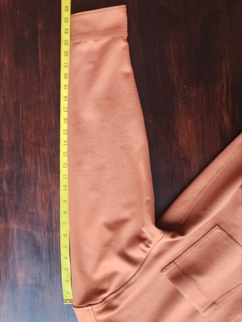 Men's Casual Button-Up Jacket in Rust Orange - Picture 6 of 10